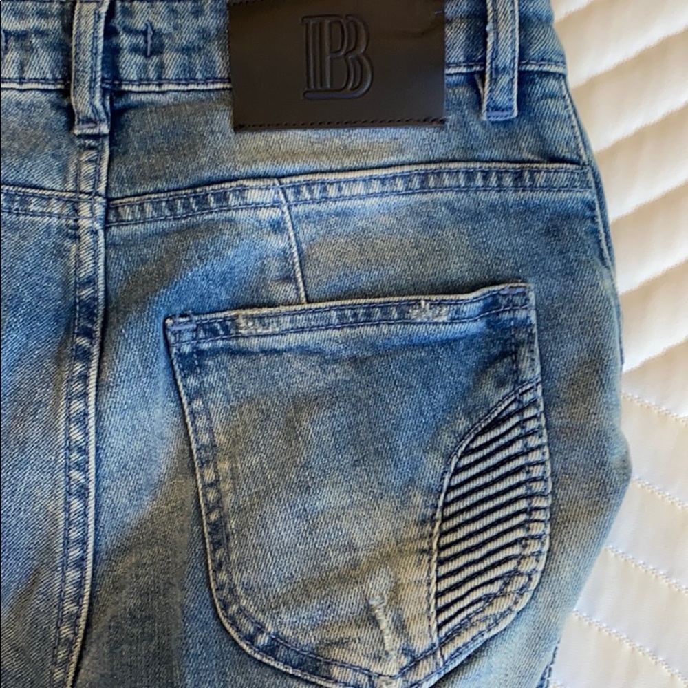 Pierre Balmain New Moto Biker Jeans - Picture 8 of 8
